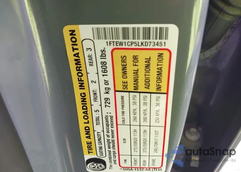 2020 Ford F-150 Xl from USA, damaged, VIN 1FTEW1CP5LKD73451